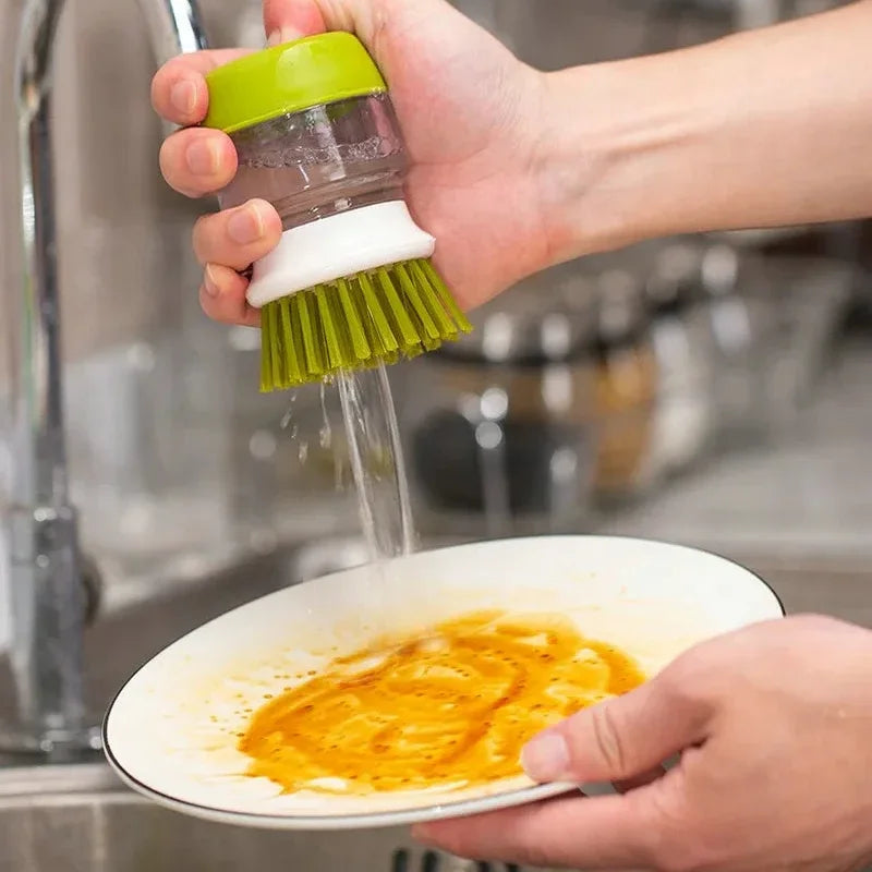 Soap-Dispensing Dish Brush & Faucet Filter (With Holder)