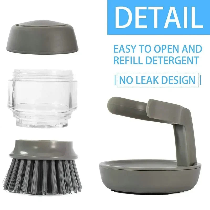 Soap-Dispensing Dish Brush & Faucet Filter (With Holder)