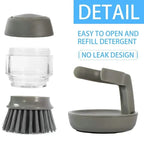 Soap-Dispensing Dish Brush & Faucet Filter (With Holder)
