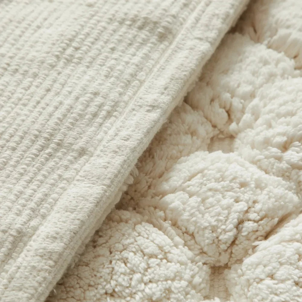Soft & Absorbent 100% Cotton Bath Mat Set (2-Piece)