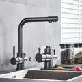 Solid Brass 2-in-1 Filtered Kitchen Faucet (Single-Handle)