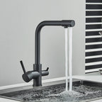 Solid Brass 2-in-1 Filtered Kitchen Faucet (Single-Handle)