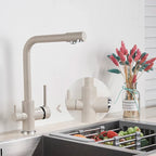 Solid Brass 2-in-1 Filtered Kitchen Faucet (Single-Handle)