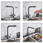 Solid Brass 2-in-1 Filtered Kitchen Faucet (Single-Handle)