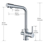 Solid Brass 2-in-1 Filtered Kitchen Faucet (Single-Handle)