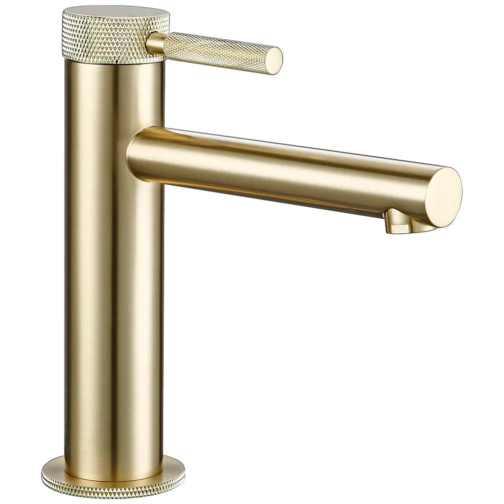 Solid Brass 360° Swivel Drip-Free Bathroom Faucet (Single-Hole Deck Mount)