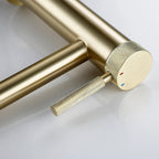 Solid Brass 360° Swivel Drip-Free Bathroom Faucet (Single-Hole Deck Mount)