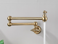Solid Brass 360° Swivel Wall-Mount Kitchen Faucet