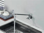 Solid Brass 360° Swivel Wall-Mount Kitchen Faucet