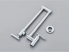 Solid Brass 360° Swivel Wall-Mount Kitchen Faucet
