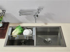 Solid Brass 360° Swivel Wall-Mount Kitchen Faucet