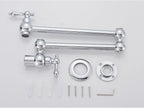 Solid Brass 360° Swivel Wall-Mount Kitchen Faucet
