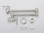 Solid Brass 360° Swivel Wall-Mount Kitchen Faucet