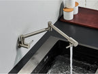 Solid Brass 360° Swivel Wall-Mount Kitchen Faucet