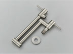 Solid Brass 360° Swivel Wall-Mount Kitchen Faucet