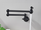 Solid Brass 360° Swivel Wall-Mount Kitchen Faucet
