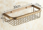 Solid Brass Antique Bronze Corner Shelf
