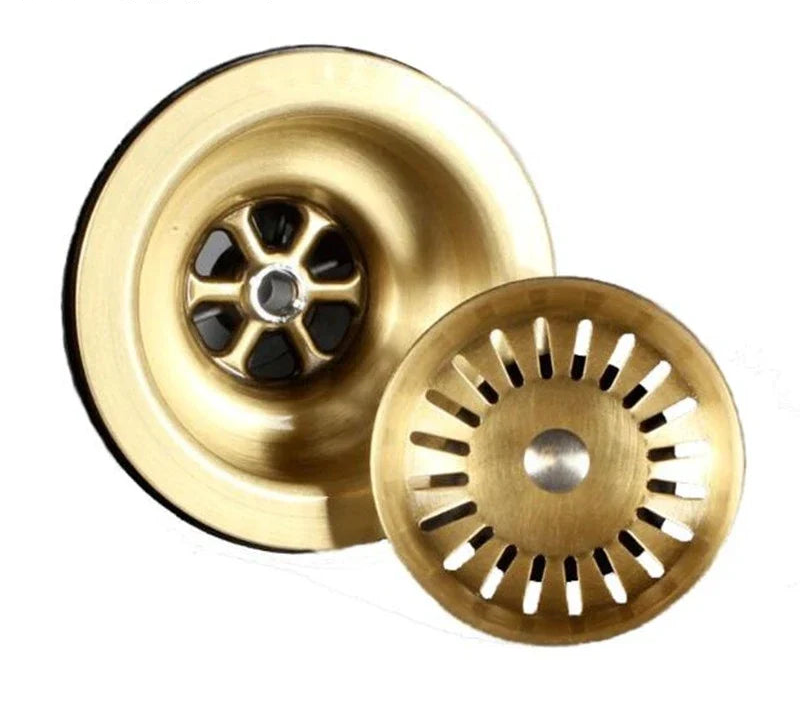 Solid Brass Antique Bronze Sink Stopper (3.5 in)