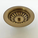Solid Brass Antique Bronze Sink Stopper (3.5 in)