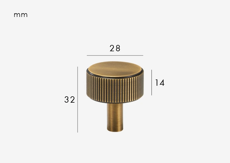 Solid Brass Antique Finish T-Bar Cabinet & Drawer Handle (5 In Hole Center)