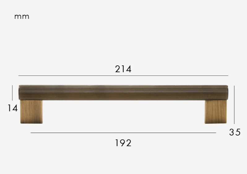 Solid Brass Antique Finish T-Bar Cabinet & Drawer Handle (5 In Hole Center)