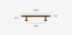 Solid Brass Antique Finish T-Bar Handle (7.6-Inch Hole Spacing)