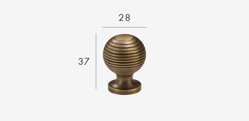 Solid Brass Antique Finish T-Bar Handle (7.6-Inch Hole Spacing)