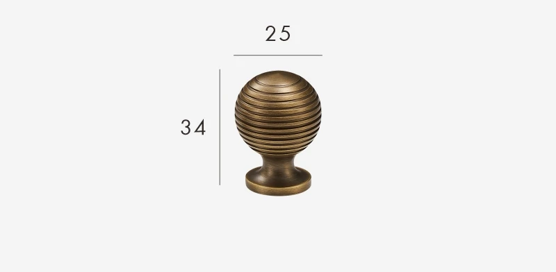 Solid Brass Antique Finish T-Bar Handle (7.6-Inch Hole Spacing)