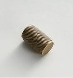 Solid Brass Art Deco Knurled T-Bar Handle (224mm Hole Spacing)