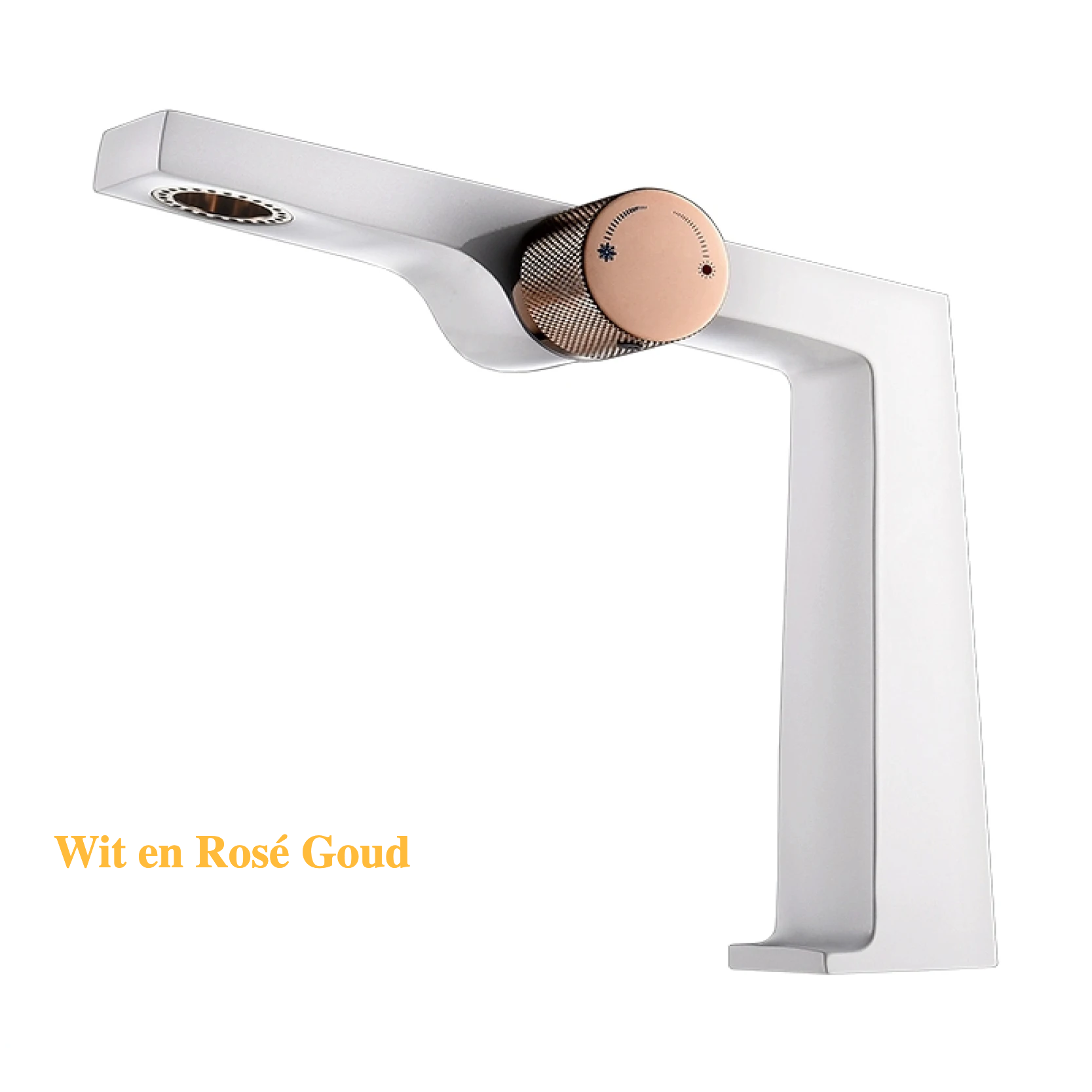 Solid Brass Brushed Rose Gold Single-Handle Bathroom Faucet (Single-Hole Deck-Mount)