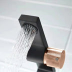 Solid Brass Brushed Rose Gold Single-Handle Bathroom Faucet (Single-Hole Deck-Mount)