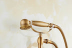 Solid Brass & Ceramic Cartridge Handheld Shower Faucet Set (Wall-Mounted)