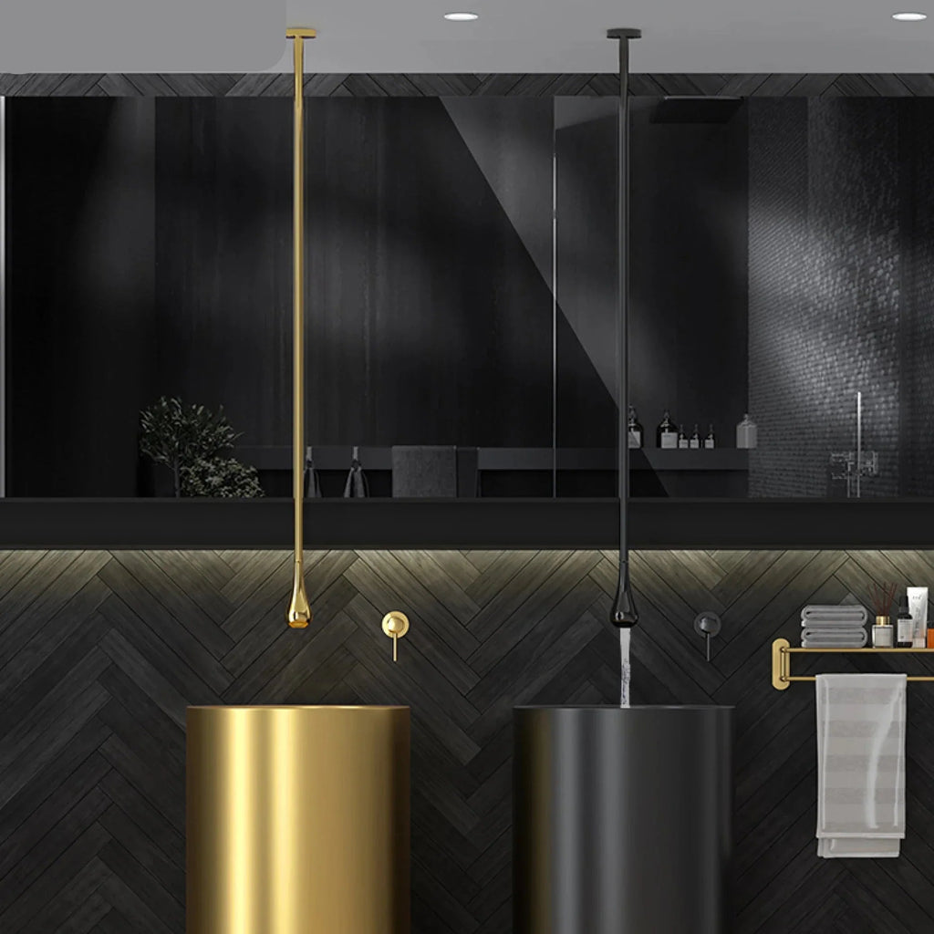 Solid Brass Ceramic Cartridge Wall-Mounted Bathroom Faucet