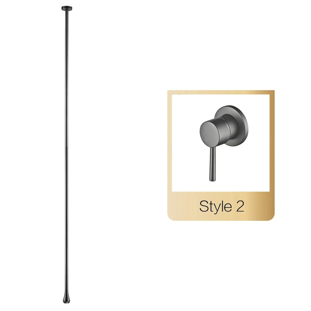 Solid Brass Ceramic Cartridge Wall-Mounted Bathroom Faucet