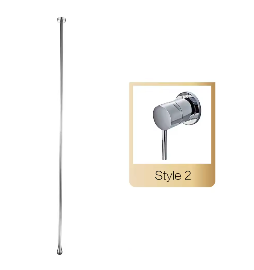 Solid Brass Ceramic Cartridge Wall-Mounted Bathroom Faucet