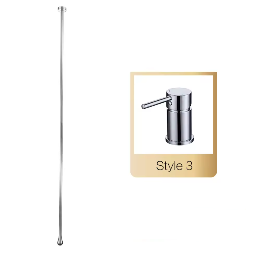 Solid Brass Ceramic Cartridge Wall-Mounted Bathroom Faucet