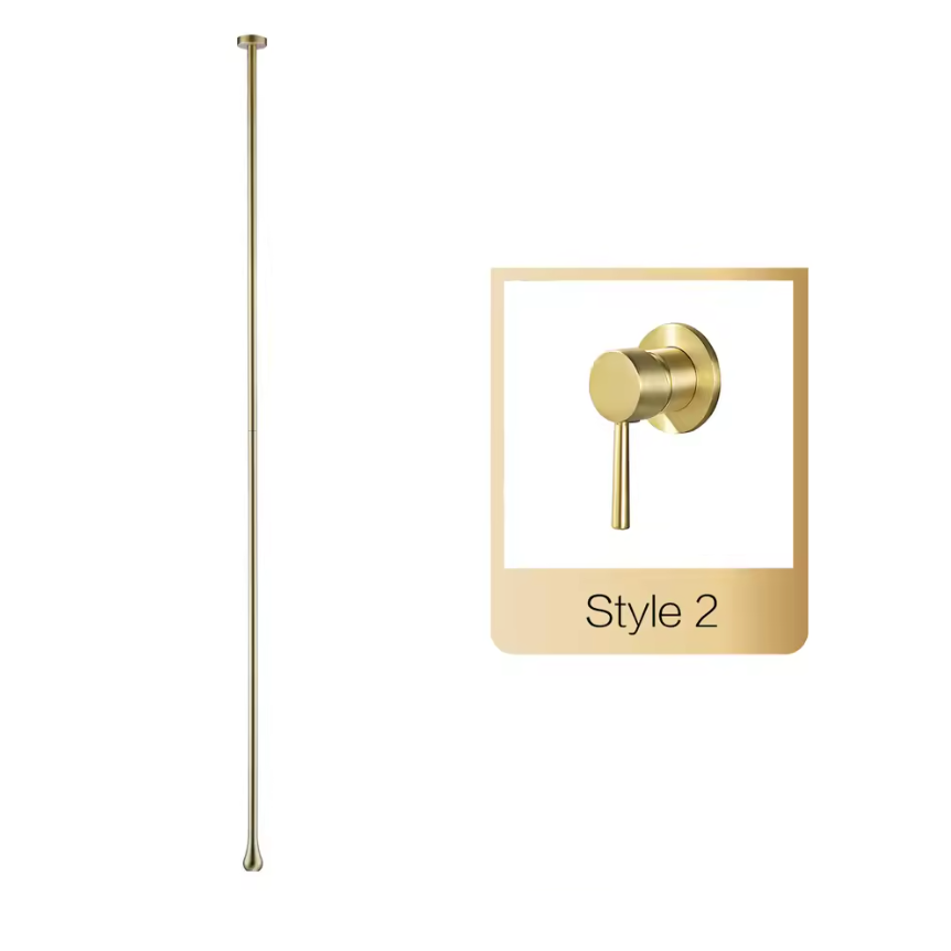 Solid Brass Ceramic Cartridge Wall-Mounted Bathroom Faucet