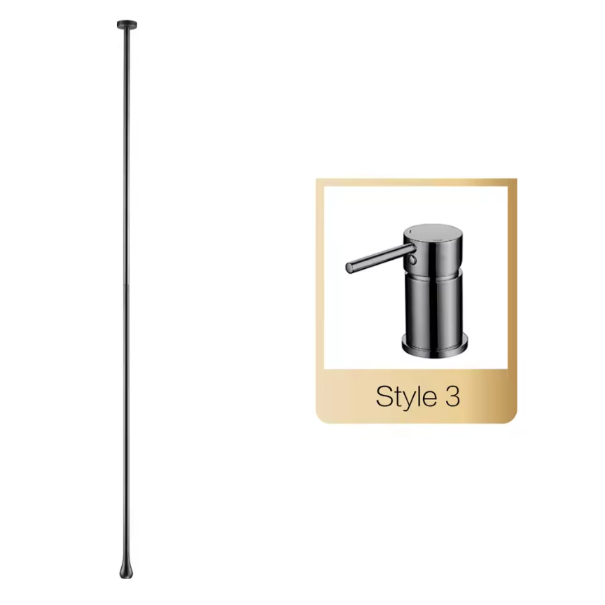 Solid Brass Ceramic Cartridge Wall-Mounted Bathroom Faucet