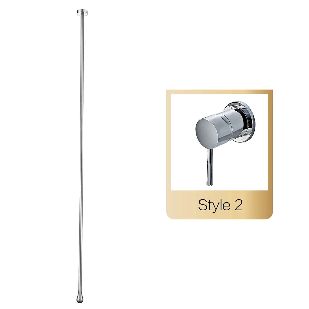 Solid Brass Ceramic Cartridge Wall-Mounted Bathroom Faucet