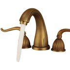 Solid Brass Ceramic Disc Bathroom Faucet (8-Inch Widespread)