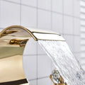 Solid Brass Ceramic-Disc Bathroom Faucet (Widespread 3-Hole)