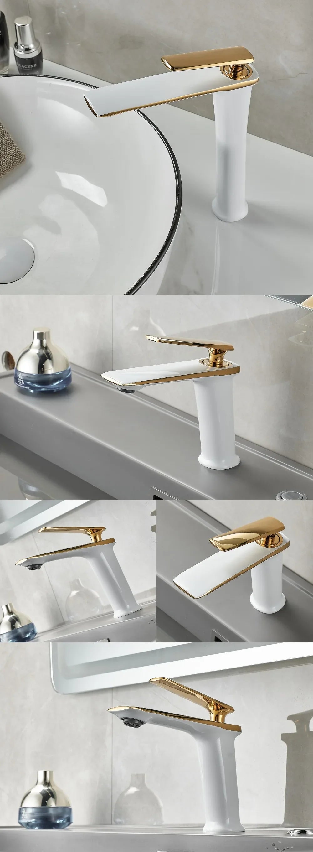Solid Brass Ceramic-Disc Single-Handle Basin Faucet (Single-Hole Deck Mount)