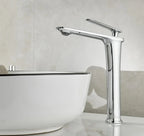 Solid Brass Ceramic-Disc Single-Handle Basin Faucet (Single-Hole Deck Mount)