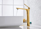 Solid Brass Ceramic-Disc Single-Handle Basin Faucet (Single-Hole Deck Mount)