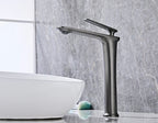 Solid Brass Ceramic-Disc Single-Handle Basin Faucet (Single-Hole Deck Mount)