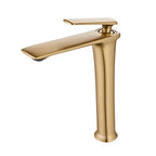 Solid Brass Ceramic-Disc Single-Handle Basin Faucet (Single-Hole Deck Mount)