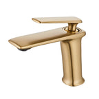 Solid Brass Ceramic-Disc Single-Handle Basin Faucet (Single-Hole Deck Mount)