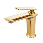 Solid Brass Ceramic-Disc Single-Handle Basin Faucet (Single-Hole Deck Mount)
