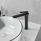 Solid Brass Ceramic-Disc Single-Handle Basin Faucet (Single-Hole Deck Mount)