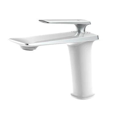 Solid Brass Ceramic-Disc Single-Handle Basin Faucet (Single-Hole Deck Mount)